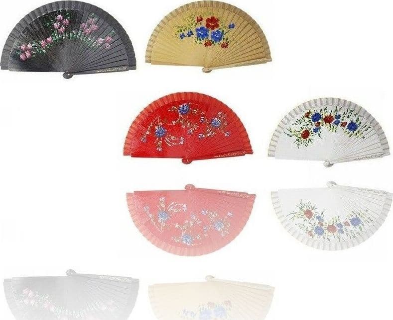 Set 12 Pz Ventagli Ventaglio Fantasia Fiori 23x42cm Estate Caldo Gadget Prodotti per Feste Trade Shop italia - Napoli, Commerciovirtuoso.it
