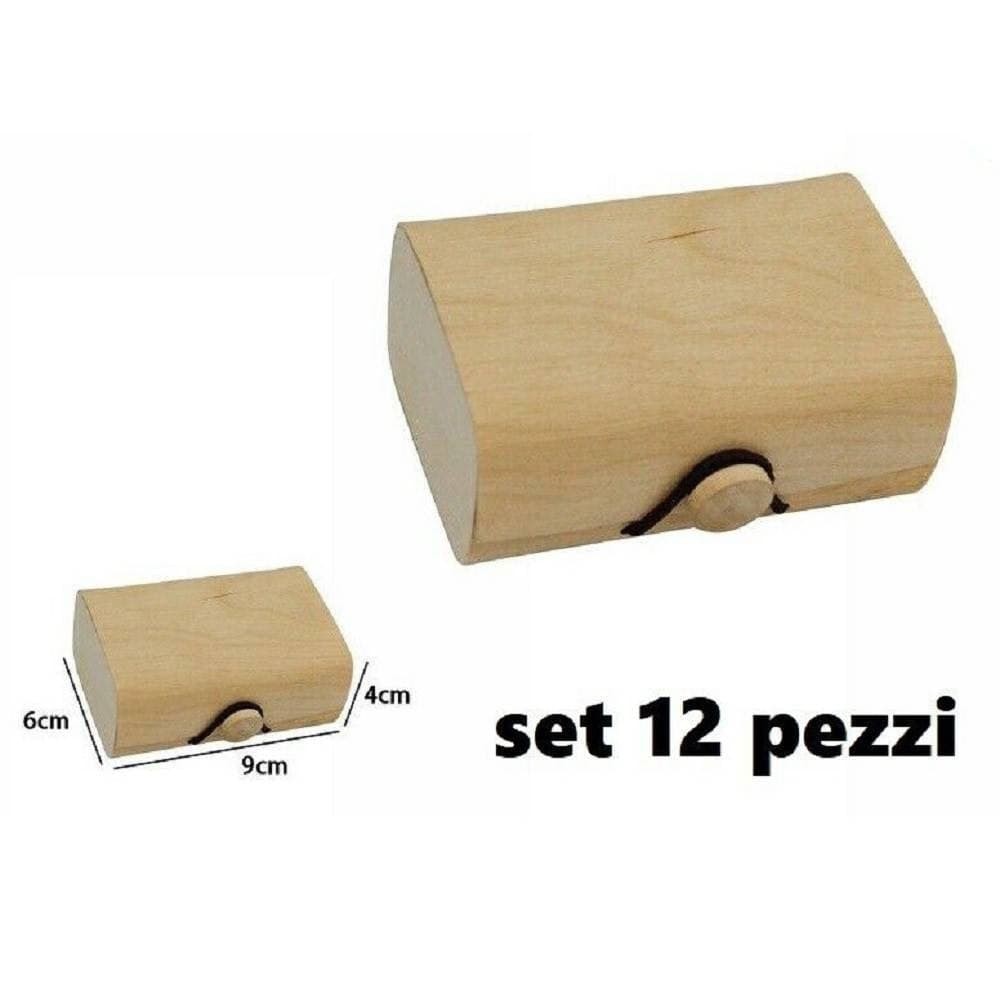 Set 12 Scatole Box Astuccio In Legno Decoupage Portagioie Cofanetto 53489a Casa, arredamento e bricolage > Arredamento > Portaoggetti Trade Shop italia - Napoli, Commerciovirtuoso.it