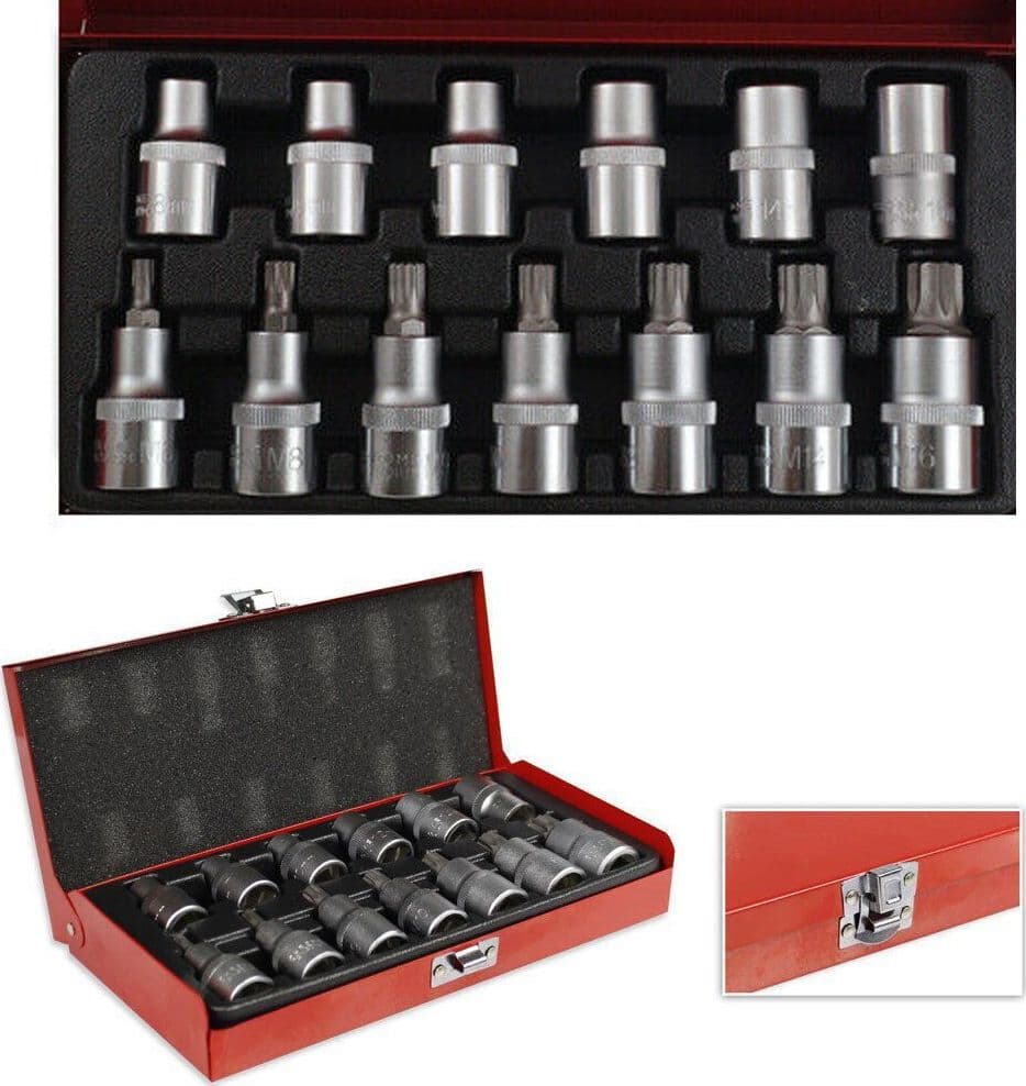 SET 13PZ BUSSOLE BOCCOLE TORX INSERTI MASCHI FEMMINA Fai da te/Utensili elettrici e a mano/Utensili a mano/Chiavi e chiavi inglesi/Chiavi esagonali Trade Shop italia - Napoli, Commerciovirtuoso.it