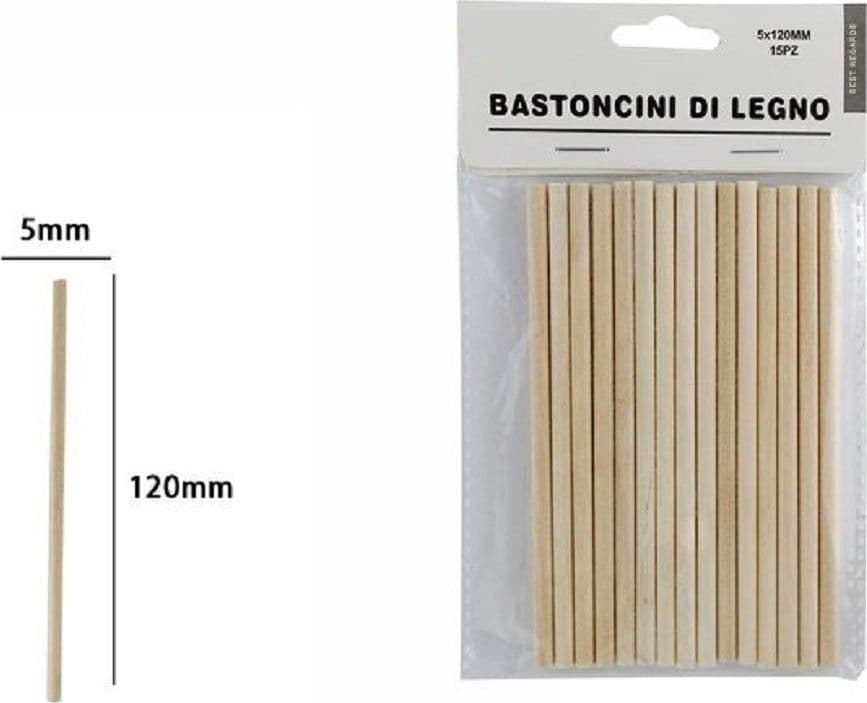 Set 15 Bastoncini In Legno Lavoretti Attivit? Creative Stecchette 5x120mm 53863a Giocattoli e infanzia > Scuola > Cancelleria Trade Shop italia - Napoli, Commerciovirtuoso.it