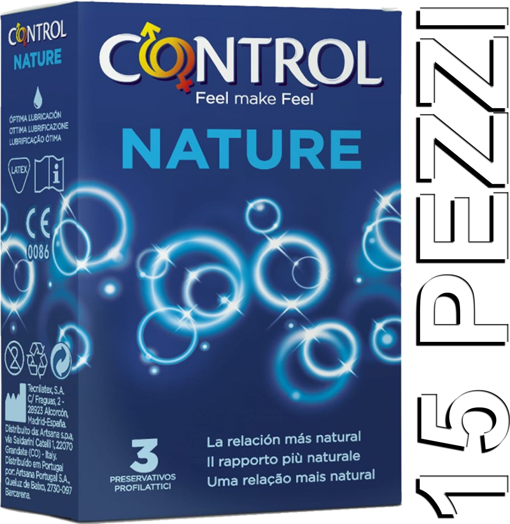 SET 15 PRESERVATIVI CONTROL NATURE PROFILATTICI CONDOM ADAPTA ANATOMICI CLASSICI