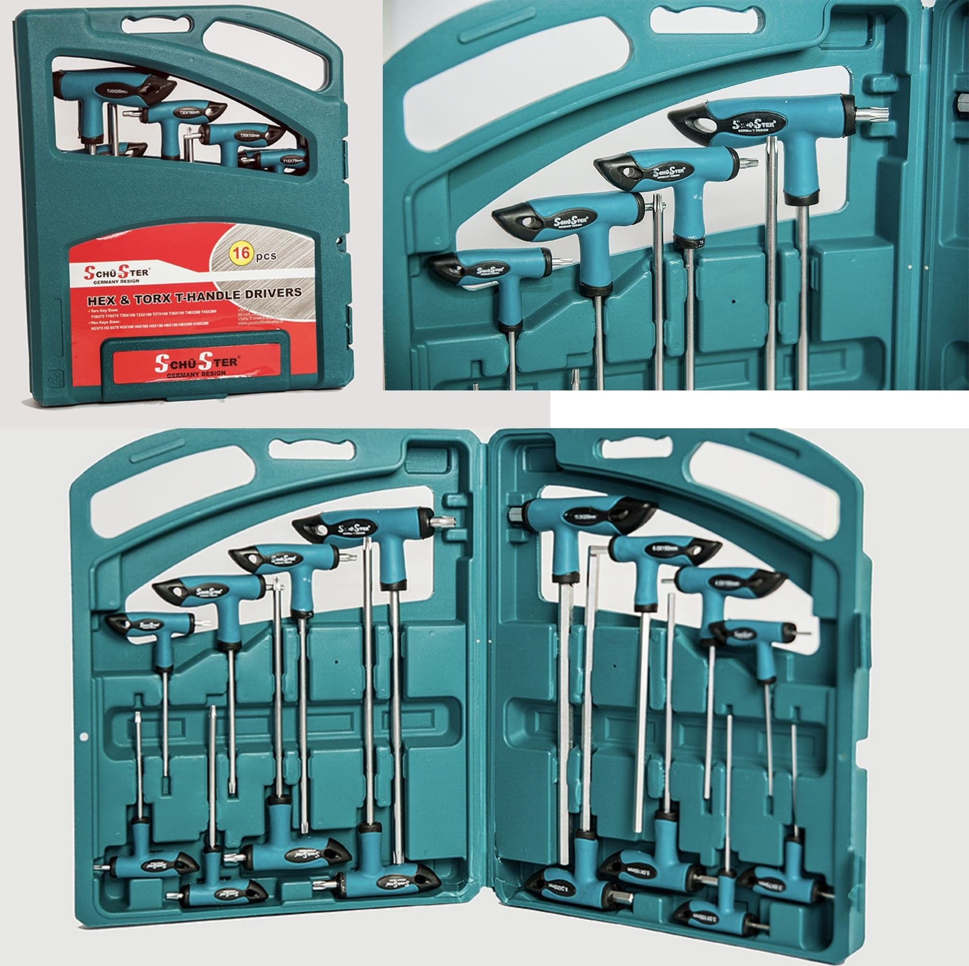 SET 16 PZ CHIAVI KIT CHIAVE A T ESAGONALI E TORX LUNGHE VALIGETTA PROFESSIONALI Fai da te/Utensili elettrici e a mano/Utensili a mano/Chiavi e chiavi inglesi/Chiavi esagonali Trade Shop italia - Napoli, Commerciovirtuoso.it