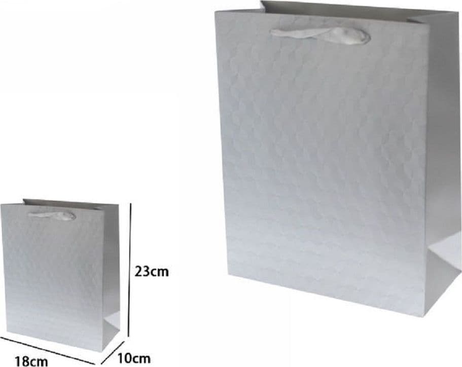 Set 2 Borse Buste Regalo Shopper Grigia Goffrata Manico Tessuto 23x18x10cm 69932 Casa, arredamento e bricolage > Prodotti per Feste Trade Shop italia - Napoli, Commerciovirtuoso.it