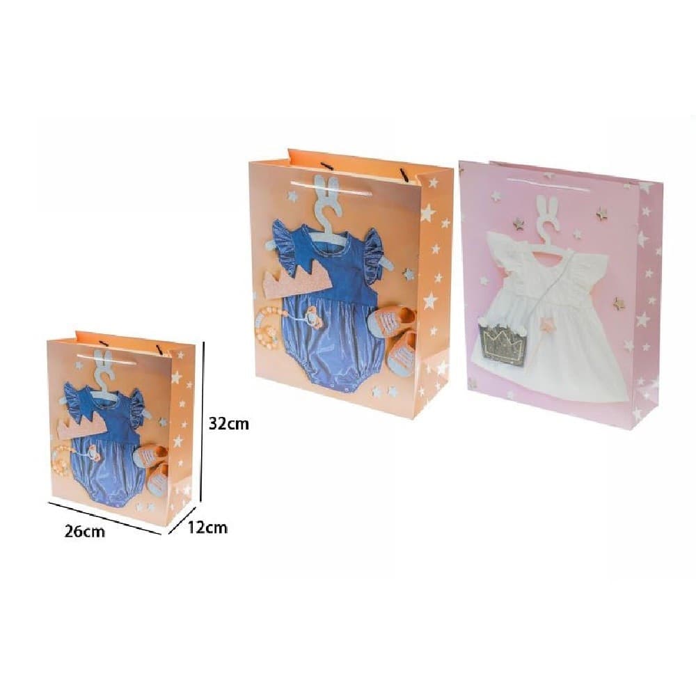 Set 2 Buste Busta Borsa Regalo Nascita Compleanno Bimba 32x26x12cm 69974 2modell Casa, arredamento e bricolage > Prodotti per Feste Trade Shop italia - Napoli, Commerciovirtuoso.it