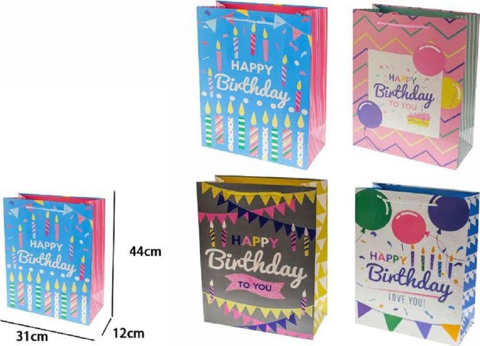 Set 2 Buste Busta Regalo Happy Birthday Compleanno 44x31x12cm 69971 Vari Modelli Casa, arredamento e bricolage > Prodotti per Feste Trade Shop italia - Napoli, Commerciovirtuoso.it
