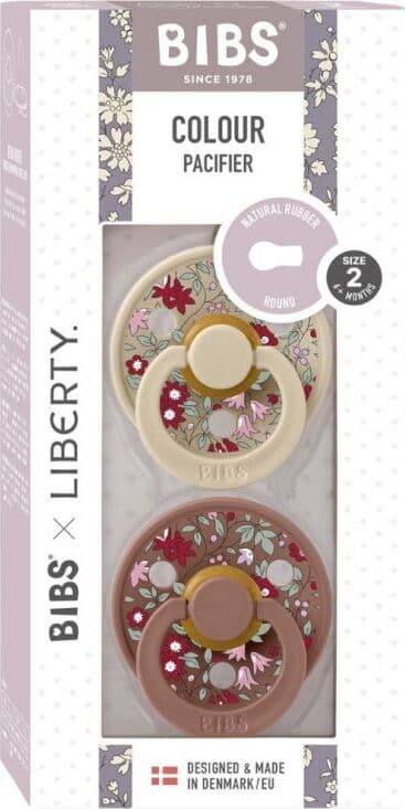 Set 2 Ciucci BIBS Colour Liberty Caucciù Anatomico 6 mesi +
