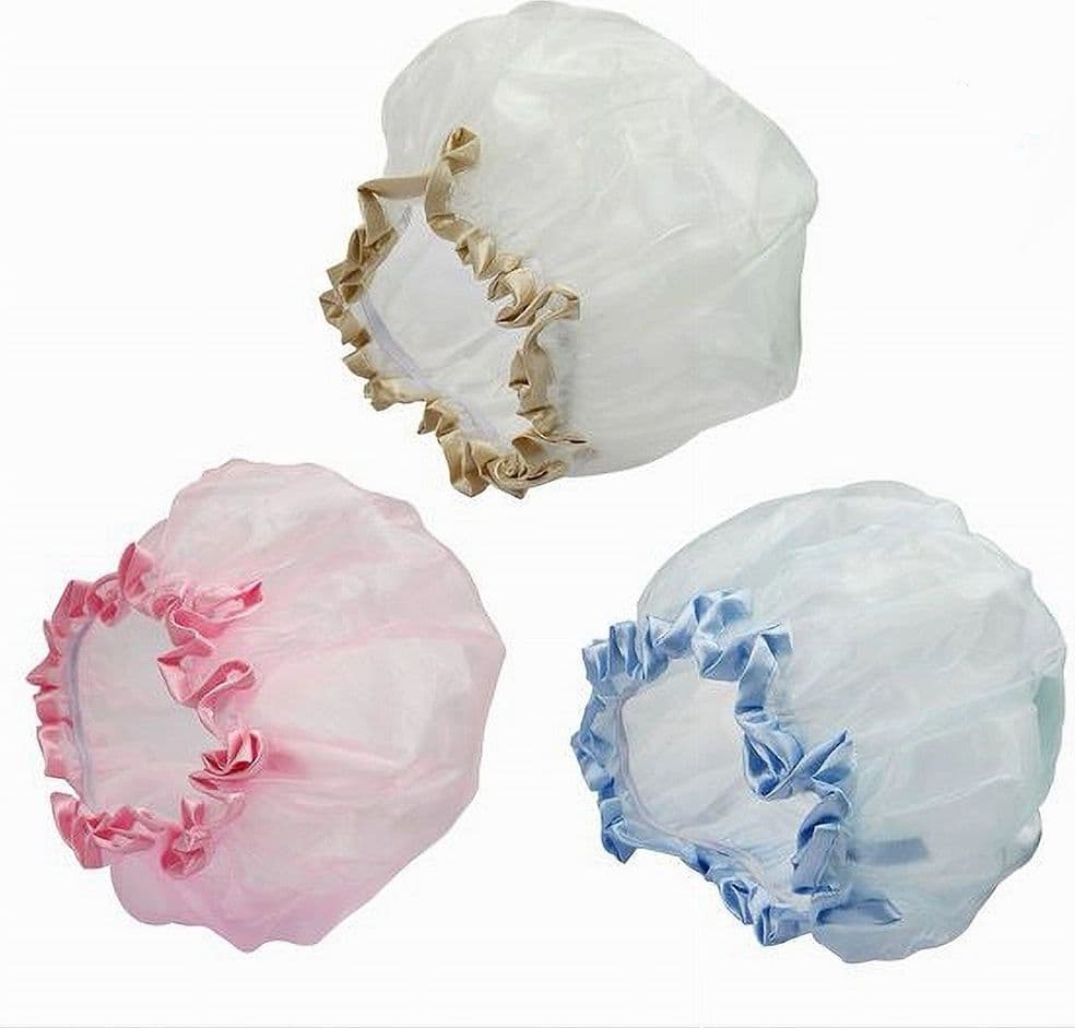 SET 2 CUFFIE CUFFIA PER DOCCIA BAGNO ELASTICO CON BORDINO PROTEGGE CAPELLI 79478 in Cuffie doccia Trade Shop italia - Napoli, commercioVirtuoso.it