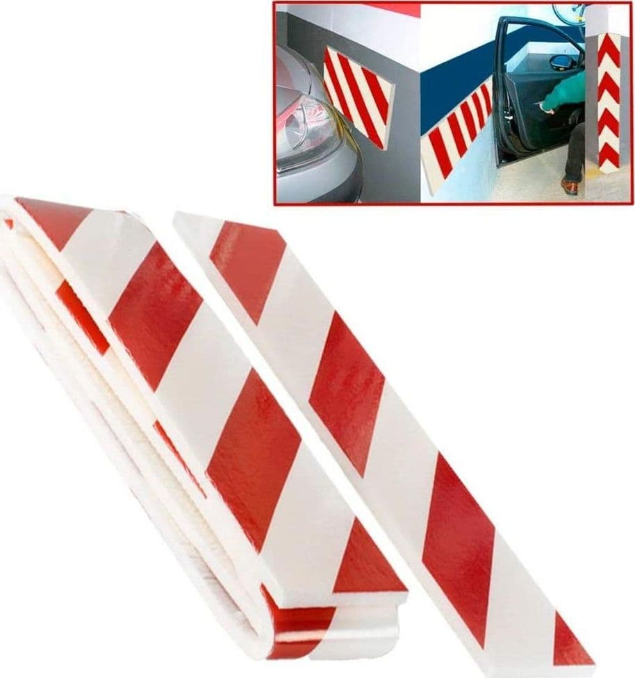 SET 2 PANNELLI ADESIVI ANTIURTO PER GARAGE BOX PROTEZIONE PARAURTI AUTO 14X100CM