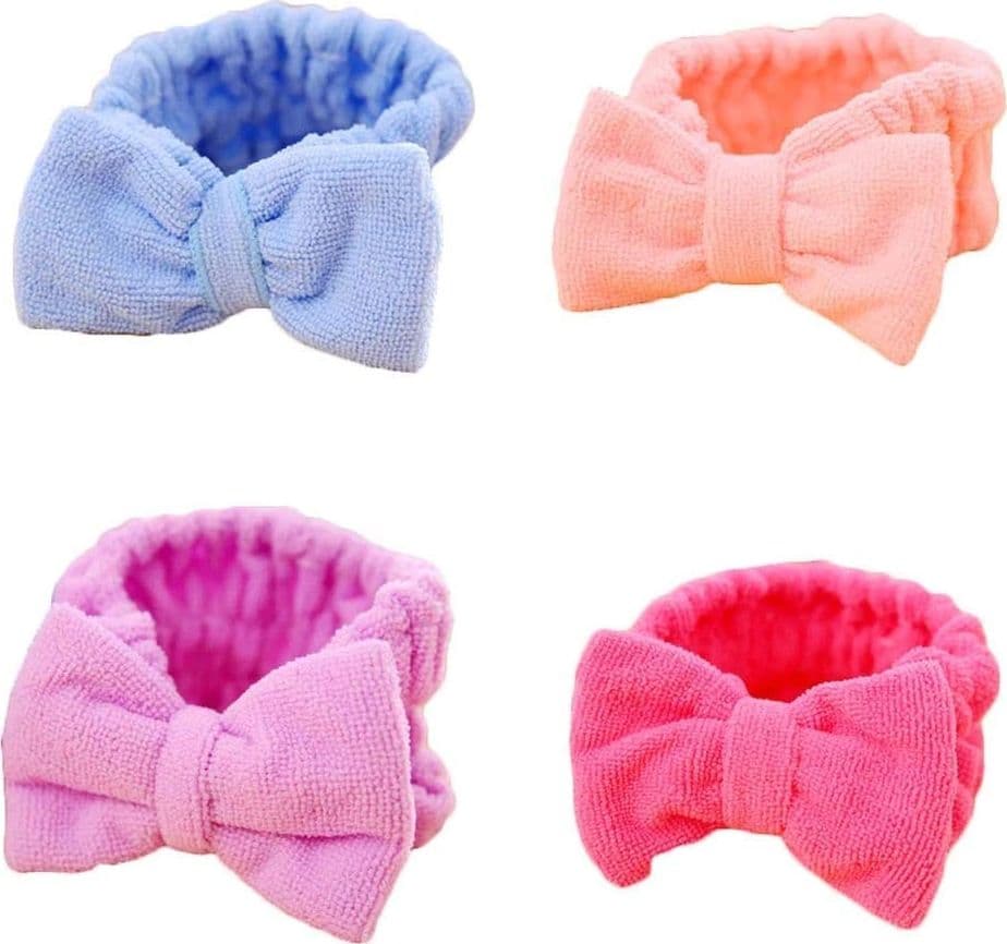Set 2 Pezzi Fascia Elastica Capelli Fiocco Trucco Make Up Microfibra Doccia in Cerchietti e fasce per capelli Trade Shop italia - Napoli, commercioVirtuoso.it