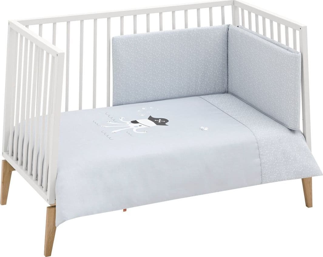Set 2 pezzi Federa Piumone 70 Be Ocean Grigio 110X170X3 Cm Casa e cucina/Tessili per la casa/Biancheria per culle e lettini/Biancheria bimbi/Completi da lettino La Casa Del Bebè - Napoli, Commerciovirtuoso.it