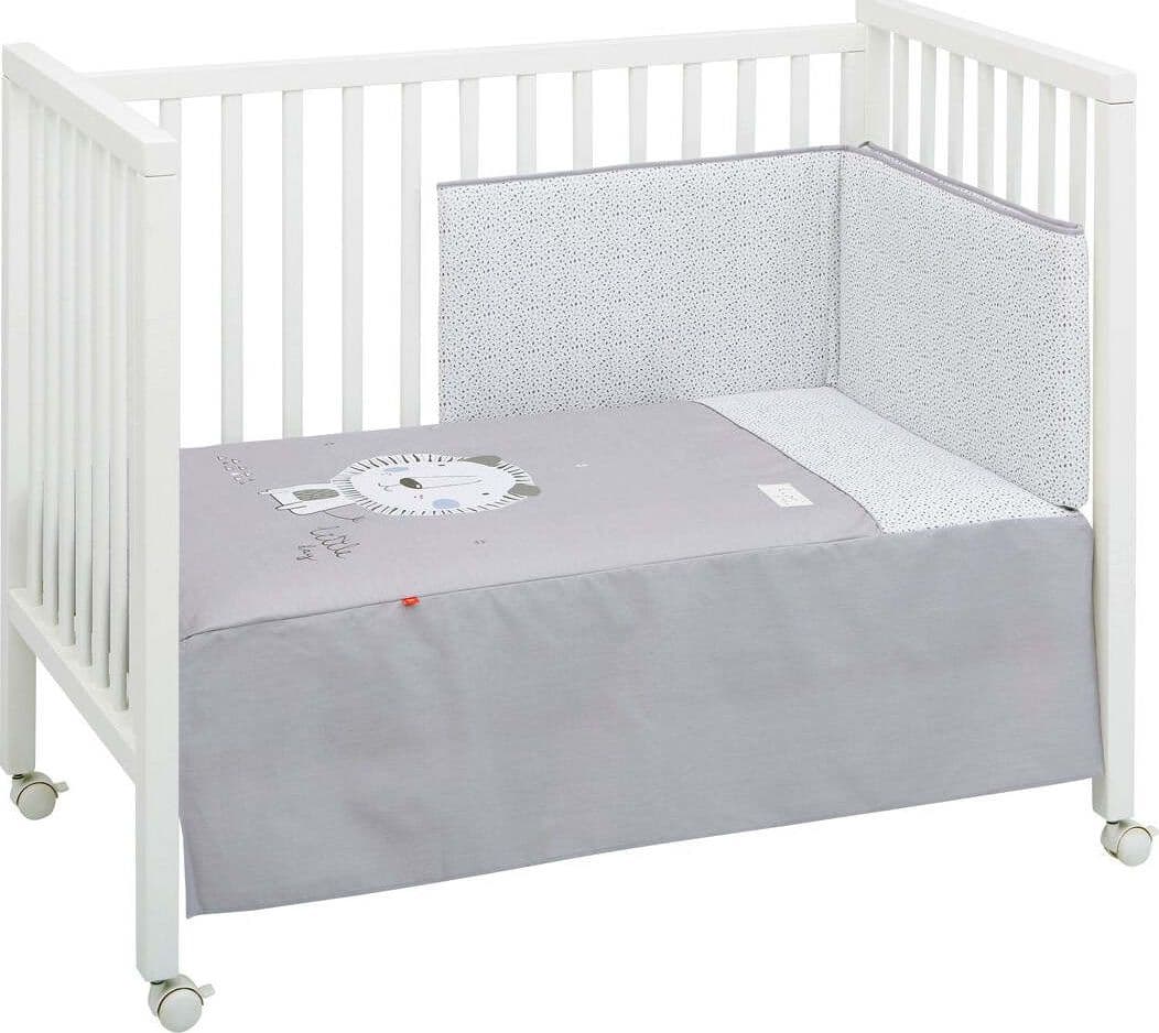 Set 2 pezzi Piumone 70 Be Lion Grigio 70X140X3 Cm Casa e cucina/Tessili per la casa/Biancheria per culle e lettini/Biancheria bimbi/Completi da lettino La Casa Del Bebè - Napoli, Commerciovirtuoso.it