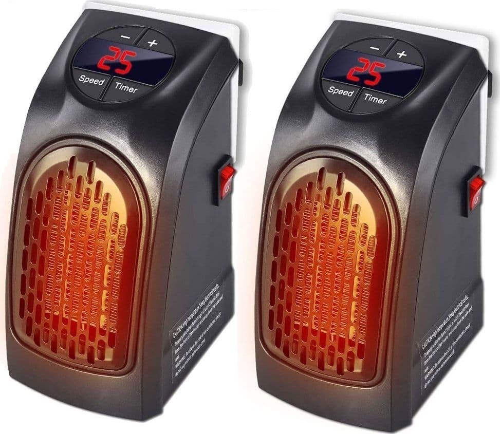 Set 2 Pezzi Stufa Elettrica 400w Riscaldamento Portatile Spina Presa Elettrica in Stufe elettriche Trade Shop italia - Napoli, commercioVirtuoso.it
