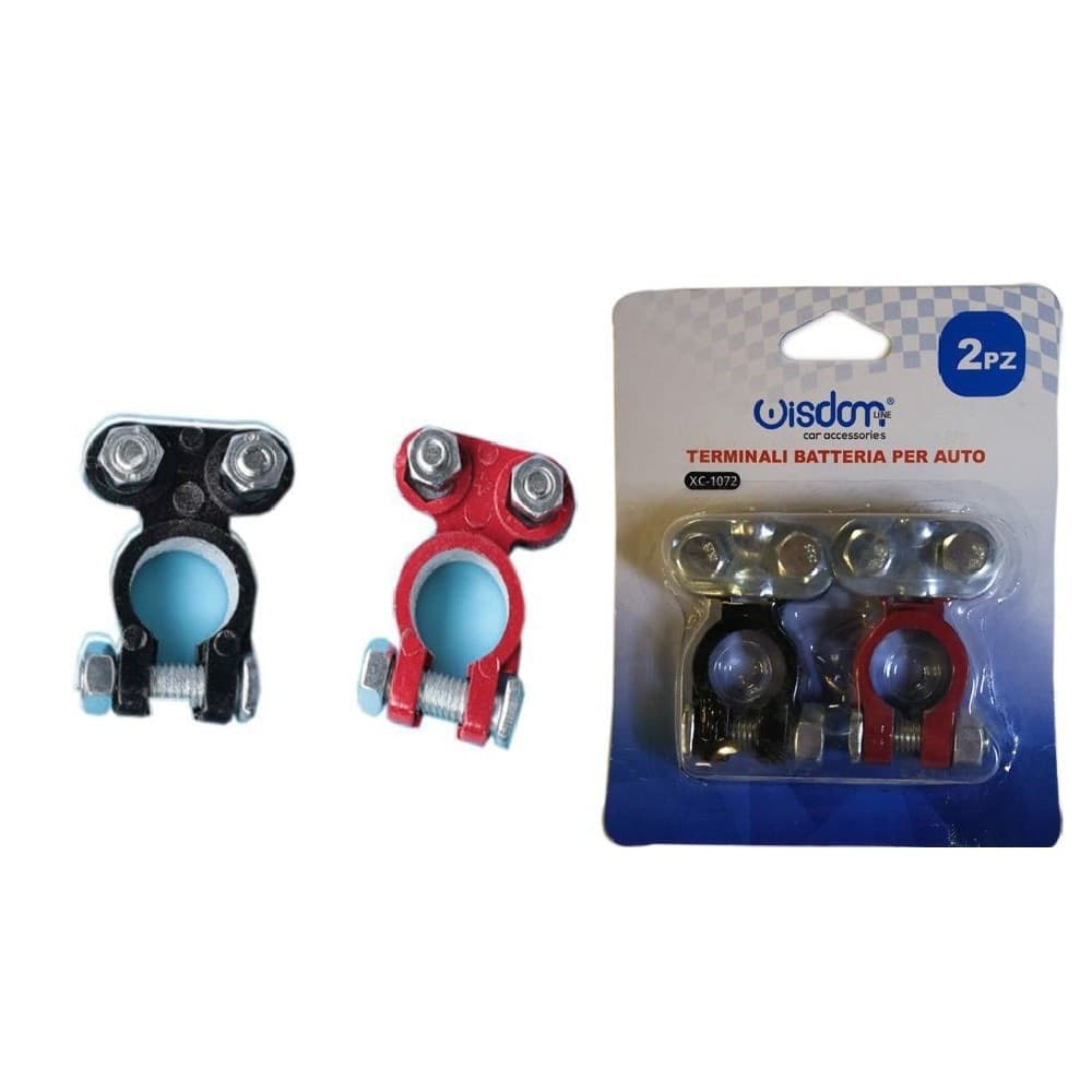 Set 2 Pezzi Terminali Terminale Batteria Per Auto Morsetti Con Bullone Xc-1072 Auto e Moto > Auto > Accessori Auto Trade Shop italia - Napoli, Commerciovirtuoso.it