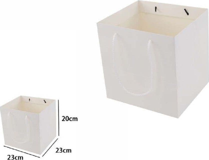 Set 2 Pz Buste Busta Borsa Da Regalo Bianca 23 X 23 X 20cm Manici In Corda 69246 Casa, arredamento e bricolage > Prodotti per Feste Trade Shop italia - Napoli, Commerciovirtuoso.it
