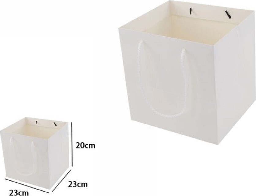 Set 2 Pz Buste Busta Borsa Da Regalo Bianca 23 X 23 X 20cm Manici In Corda 69246 Casa, arredamento e bricolage > Prodotti per Feste Trade Shop italia - Napoli, Commerciovirtuoso.it
