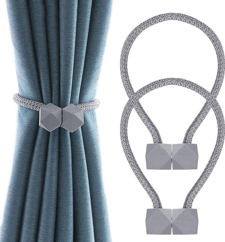 Set 2 Pz Fermatende Magnetici Per Tenda Moderno Fibbia Intrecciata Colore Grigio Casa e cucina/Tessili per la casa/Accessori per tende e tendine/Fermatende e raccogli tenda Trade Shop italia - Napoli, Commerciovirtuoso.it