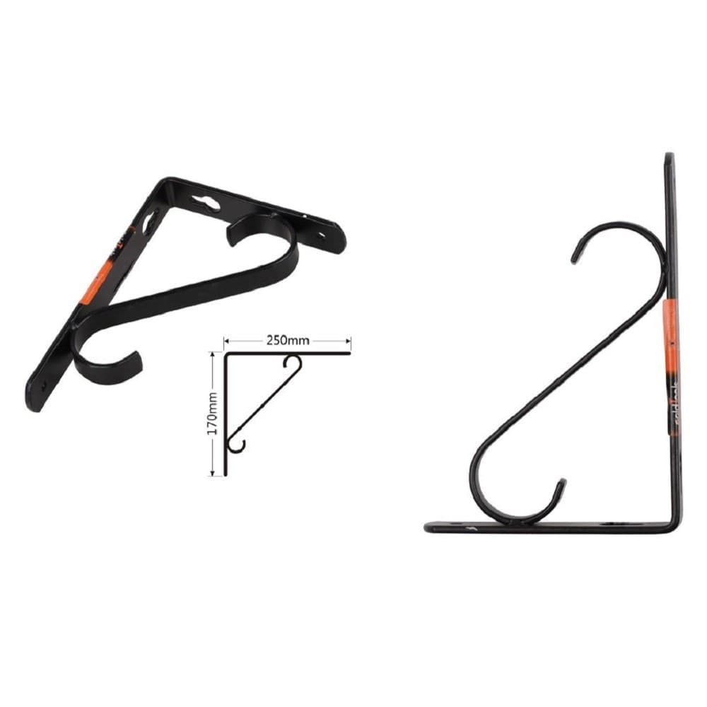 Set 2 Pz Reggimensola Supporto Staffa Angoliere Rinforzo 250 X 170 Mm Nera 91286 Fai da te/Ferramenta/Staffe e supporti per mensole Trade Shop italia - Napoli, Commerciovirtuoso.it