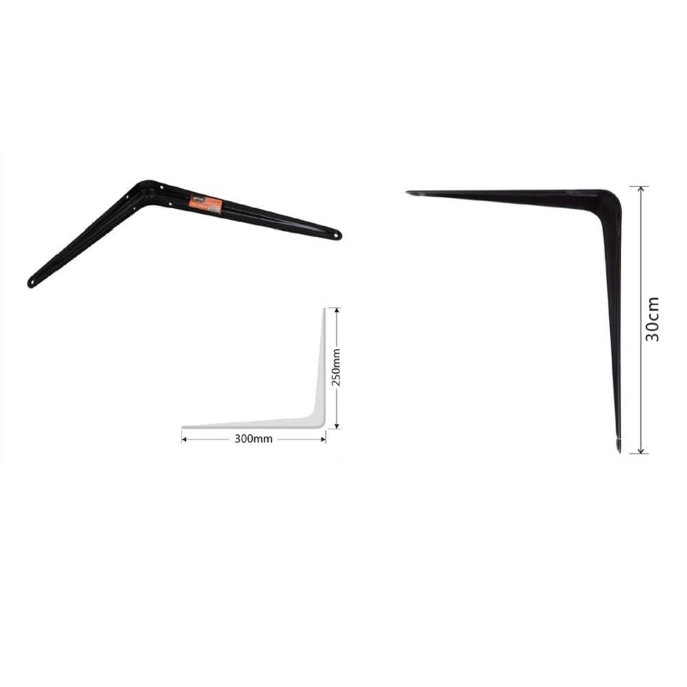 Set 2 Pz Reggimensola Supporto Staffa Triangolo Mensola Metallo 30 Cm Nero 91273 Fai da te/Ferramenta/Staffe e supporti per mensole Trade Shop italia - Napoli, Commerciovirtuoso.it