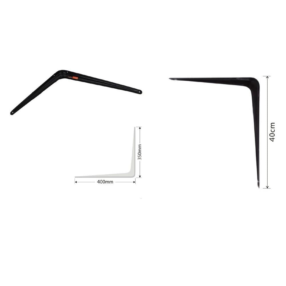 Set 2 Pz Reggimensola Supporto Staffa Triangolo Mensola Metallo 40 Cm Nero 91275 Fai da te/Ferramenta/Staffe e supporti per mensole Trade Shop italia - Napoli, Commerciovirtuoso.it