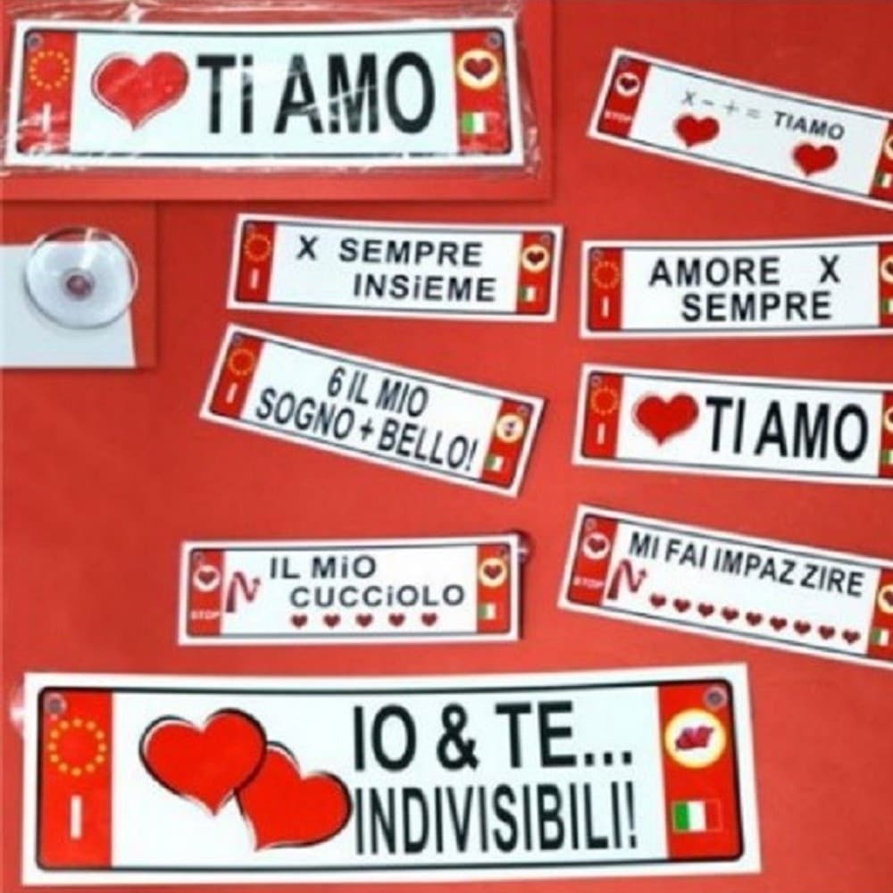 Set 2 Pz Targa Targhetta Adesiva Idea Regalo San Valentino Mod. Assortiti 27x8cm Casa e cucina/Hobby creativi/Materiali per hobby creativi/Forniture per feste/Articoli per feste e compleanni per adulti/Decorazioni/Ghirlande festoni e coriandoli/Adesivi Trade Shop italia - Napoli, Commerciovirtuoso.it