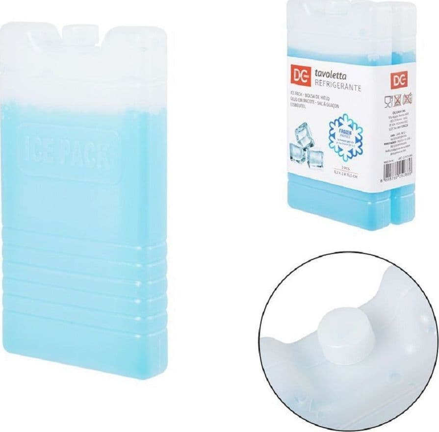 Set 2 Pz Tavoletta Refrigerante 8.2x2x15.5 Cm Trasparente Borse Termiche 0225400 Casa e cucina/Utensili da cucina/Accessori vino e bar/Stampi per ghiaccio Trade Shop italia - Napoli, Commerciovirtuoso.it