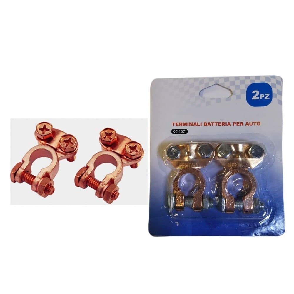 Set 2 Pz Terminale Terminali Batteria Per Auto Morsetti Clip 3.5 X 5.3cm Xc-1071 Auto e Moto > Auto > Accessori Auto Trade Shop italia - Napoli, Commerciovirtuoso.it
