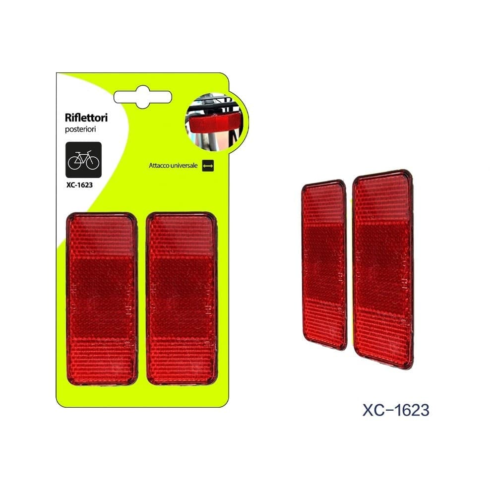 Set 2 Riflettori Catarifrangenti Posteriori Bici Con Attacco Universale Xc-1623 Sport e Tempo Libero > Ciclismo > Ricambi per Bici > Sport Trade Shop italia - Napoli, Commerciovirtuoso.it