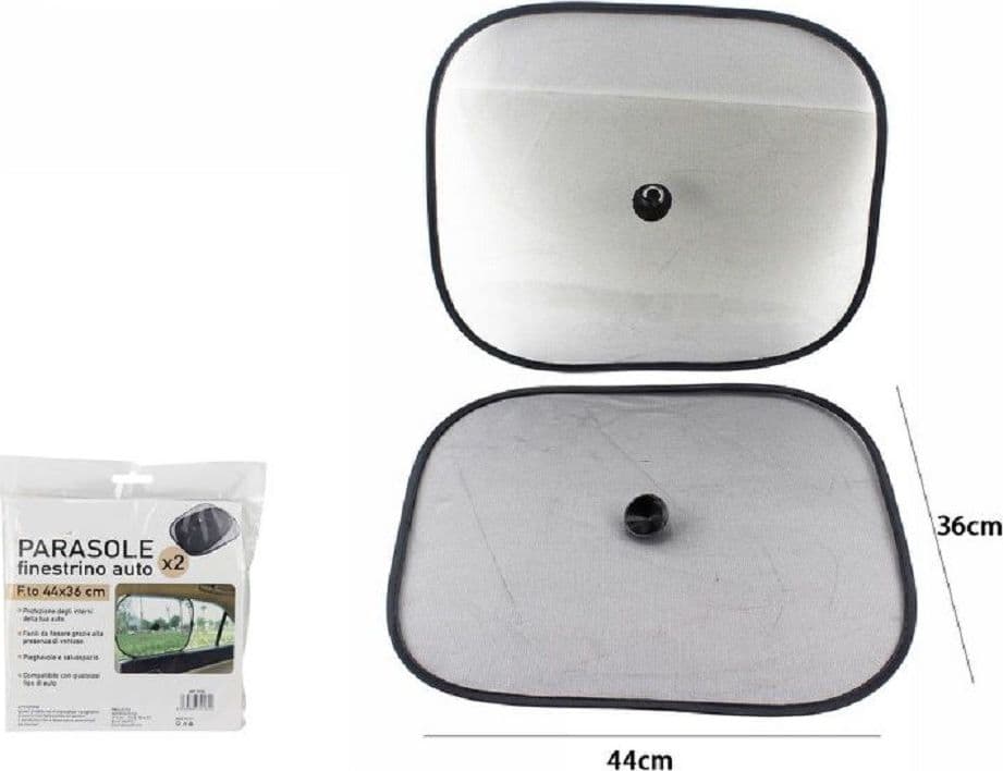 Set 2 Tendine Parasole Oscuranti Auto Finestre Con Ventose Rete Finestrino 70162 Auto e Moto > Auto > Accessori Auto Trade Shop italia - Napoli, Commerciovirtuoso.it