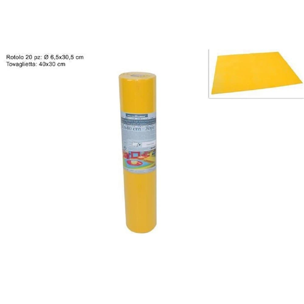 Set 20 Pezzi Tovagliette Tovaglie A Strappo Runner Tnt Rullo 30 X 40 Cm Giallo Casa, arredamento e bricolage > Cucina > Accessori cucina Trade Shop italia - Napoli, Commerciovirtuoso.it