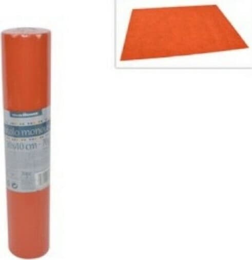SET 20 PEZZI TOVAGLIETTE TOVAGLIE A STRAPPO RUNNER TNT RULLO 30X40CM ARANCIONE
