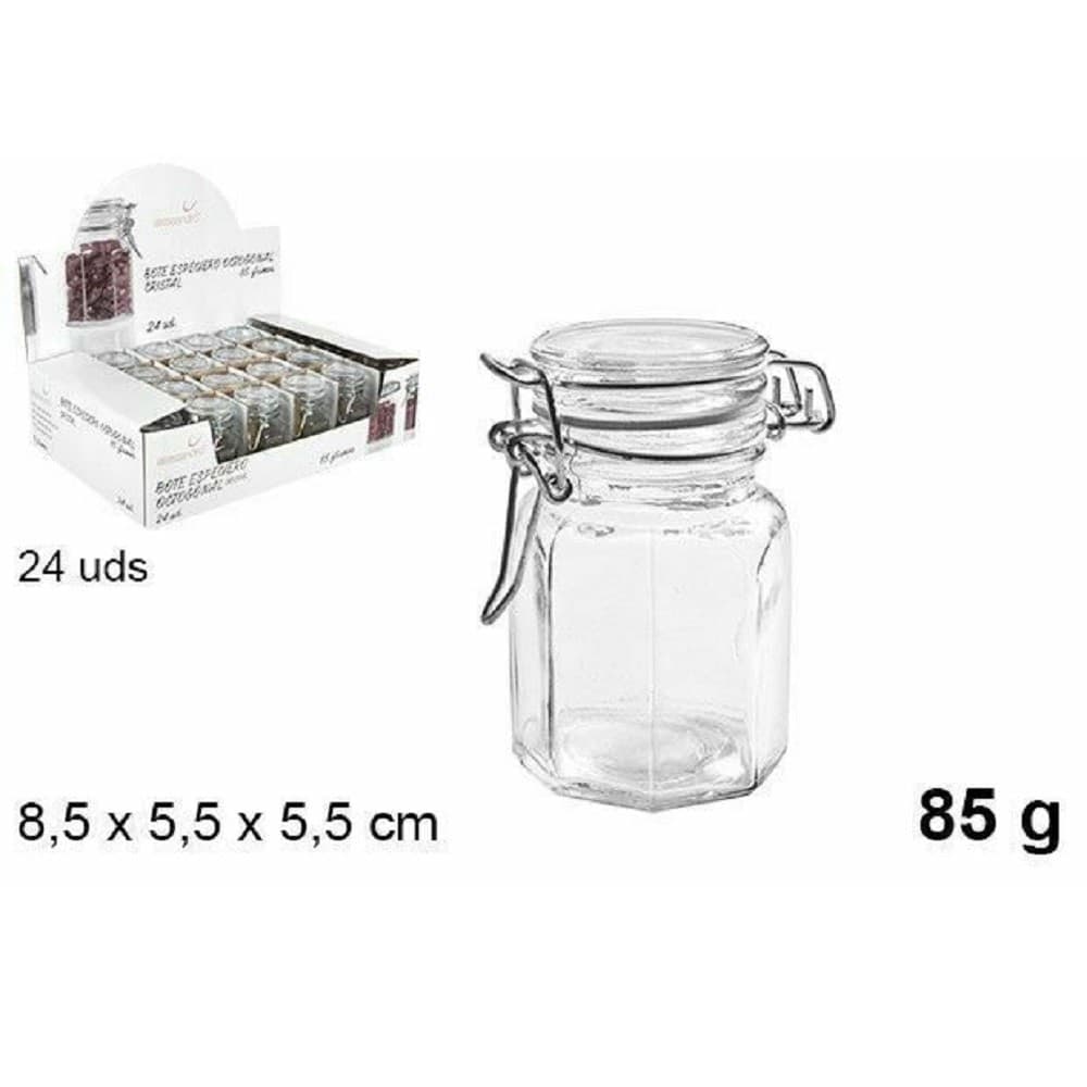 Set 24 Pz Barattolo Ottagonale Vasetto Con Tappo Porta Spezie Vetro 85g 100827 Casa, arredamento e bricolage > Cucina > Barattoli e Contenitori Trade Shop italia - Napoli, Commerciovirtuoso.it