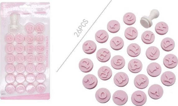 SET 26 PEZZI STAMPINI STAMPI A LETTERE MINUSCOLE PER DOLCI PASTA BISCOTTI 99027