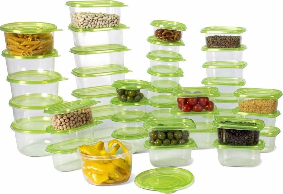 SET 27 PZ CONTENITORI ALIMENTI CIBO IN PLASTICA CON COPERCHIO CONTENITORE FRIGO in Set di contenitori per alimenti Trade Shop italia - Napoli, commercioVirtuoso.it