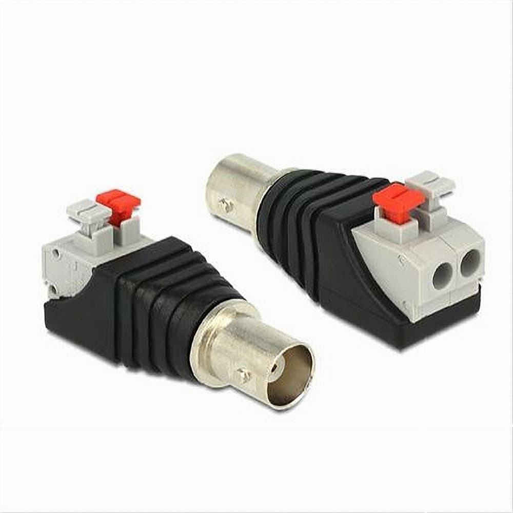 SET 2PZ CONNETTORE ADATTATORE BNC FEMMINA 220V TELECAMERA VIDEOSORVEGLIANZA C-045 in Adattatori Trade Shop italia - Napoli, commercioVirtuoso.it