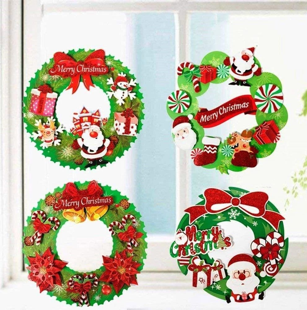 Set 2pz Fuoriporta Ghirlanda Carta 3d 36cm Appendere Porta Ingresso Decorazioni Natale Prodotti Natalizi Trade Shop italia - Napoli, Commerciovirtuoso.it