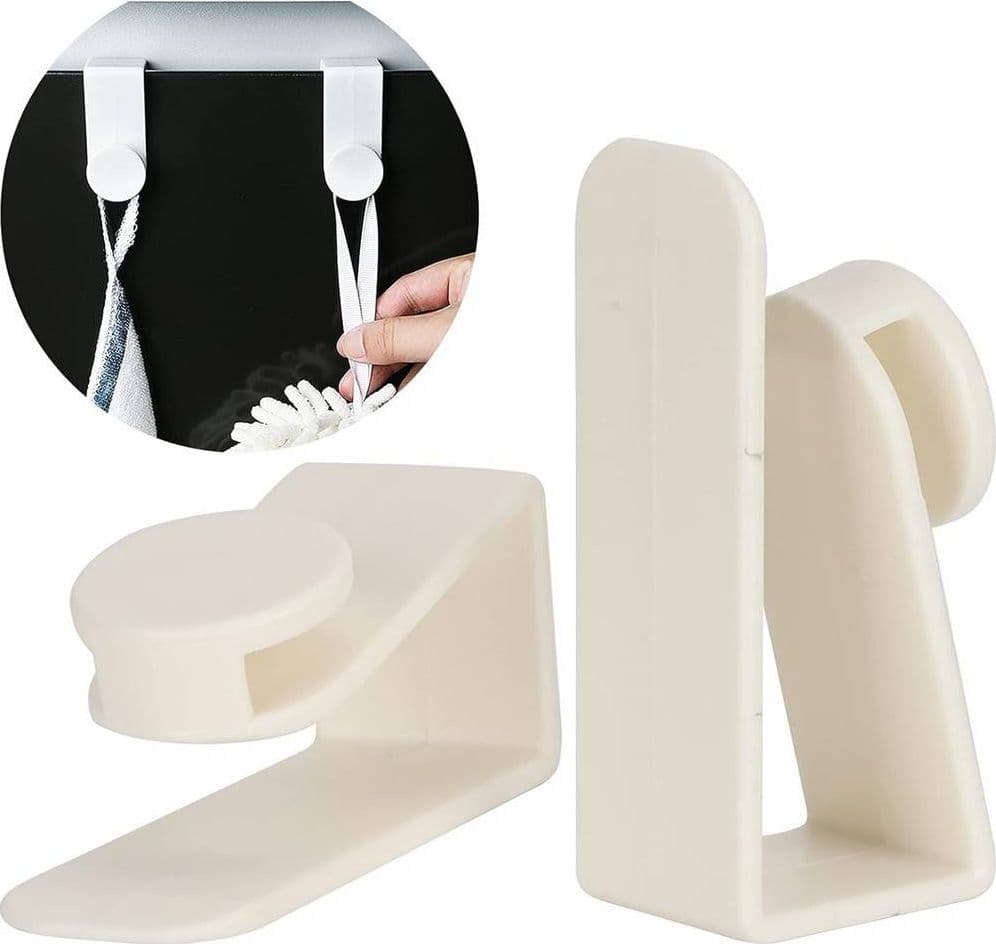 SET 2PZ GANCI PER PORTA ARMADIO PORTATILI PER APPENDERE OGGETTI CASA BIANCO 87359 in Appendiabiti sopraporta Trade Shop italia - Napoli, commercioVirtuoso.it