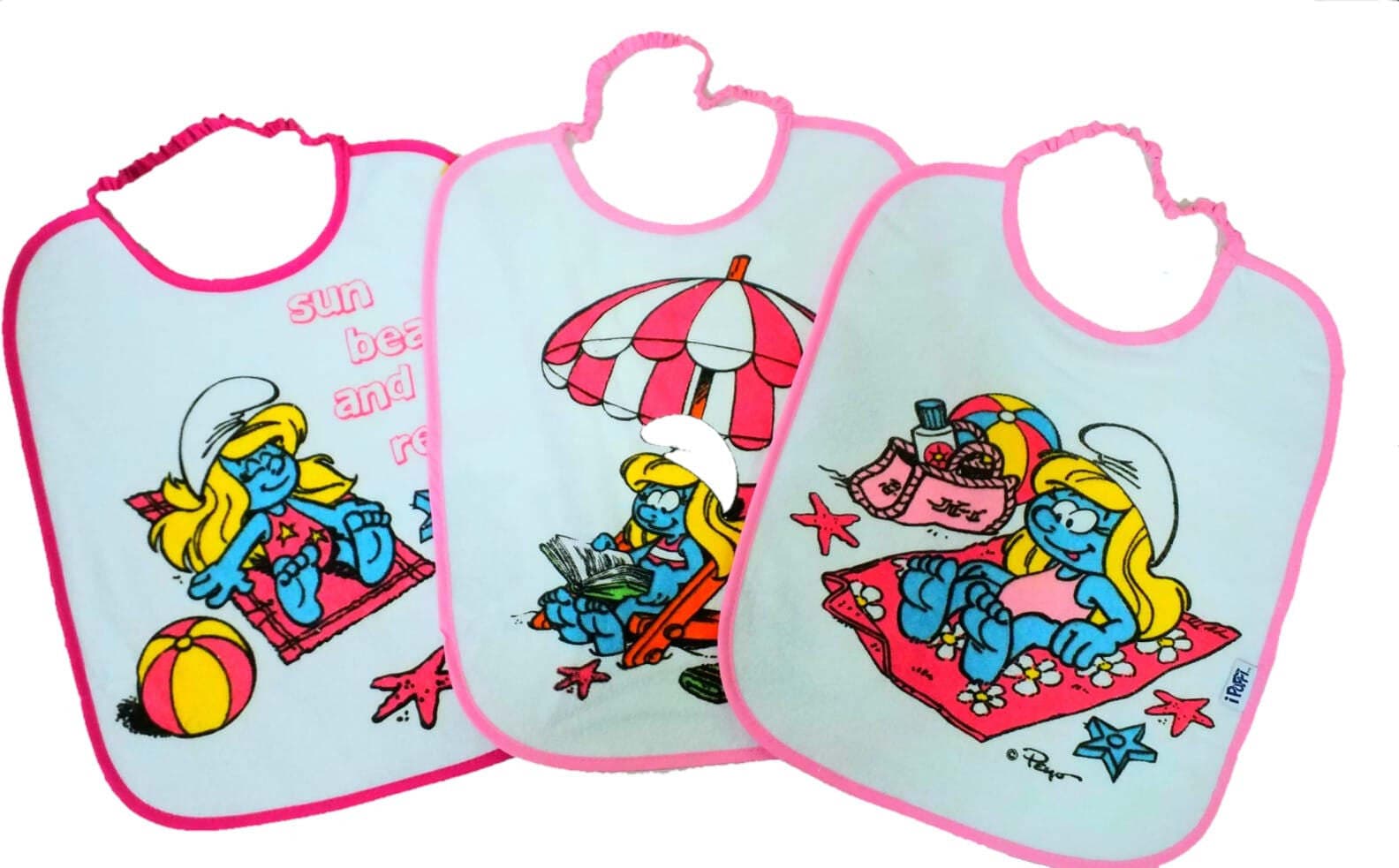 Set 3 Bavaglini neonato Puffi Rosa Prima infanzia/Allattamento e pappa/Bavaglini/Bavaglini Scontolo.net - Potenza, Commerciovirtuoso.it