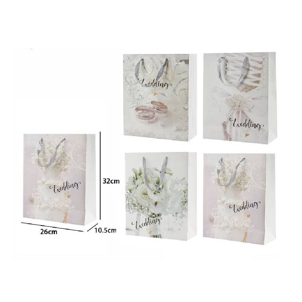 Set 3 Buste Busta Regalo 26x32x10.5cm Scritta Wedding Per Nozze Matrimonio 67743 Casa, arredamento e bricolage > Prodotti per Feste Trade Shop italia - Napoli, Commerciovirtuoso.it