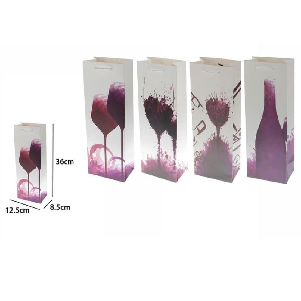 Set 3 Buste Regalo Sacchetto Bottiglie Vino 36x12.5x8.5 Cm 69897 Varie Fantasie Casa, arredamento e bricolage > Prodotti per Feste Trade Shop italia - Napoli, Commerciovirtuoso.it