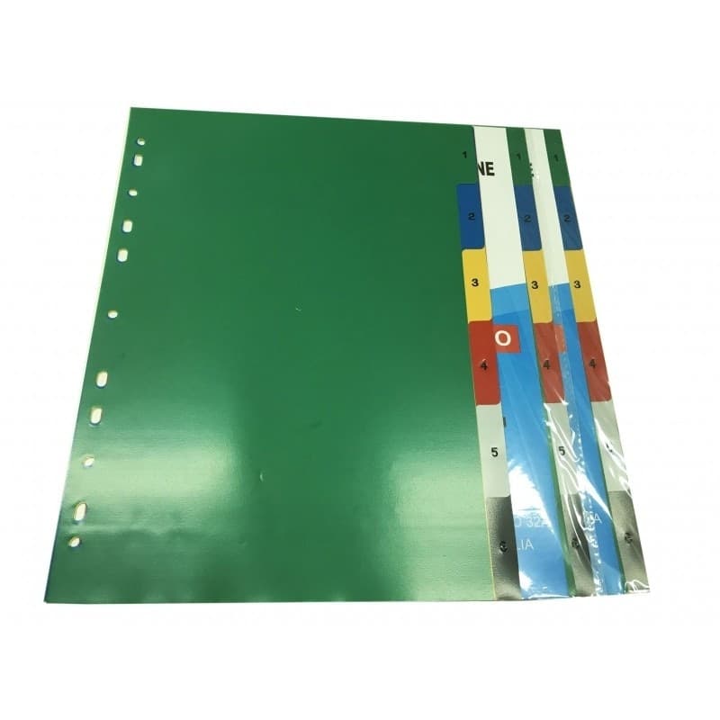 SET 3 FOGLI DIVISORI FORATI 6 PARTI CREA SEZIONI PER SCHEDARIO ANELLI A4 SCUOLA Cancelleria e prodotti per ufficio/Archivio ufficio e accessori per scrivania/Raccoglitori e accessori per raccoglitori/Divisori per raccoglitori Trade Shop italia - Napoli, Commerciovirtuoso.it