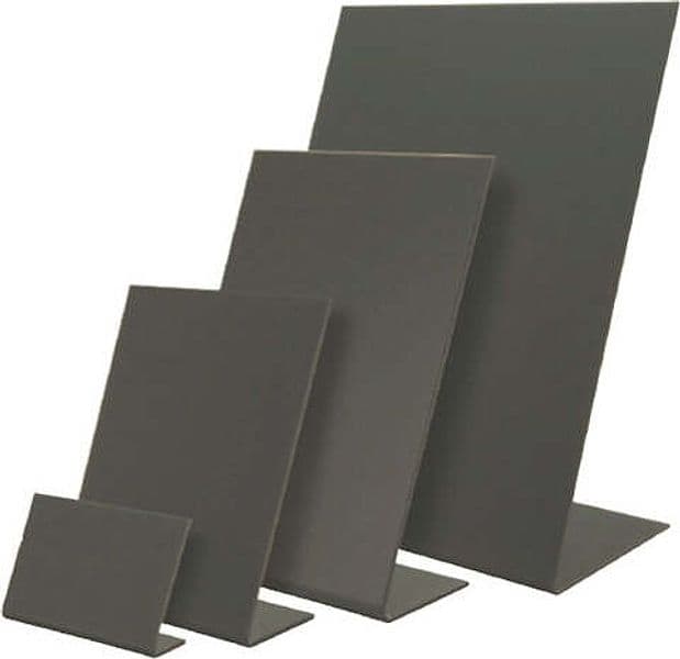 Set 3 lavagnette a L - nere - A5 - Securit Cancelleria e prodotti per ufficio/Archivio ufficio e accessori per scrivania/Lavagne e bacheche/Lavagne Eurocartuccia - Pavullo, Commerciovirtuoso.it