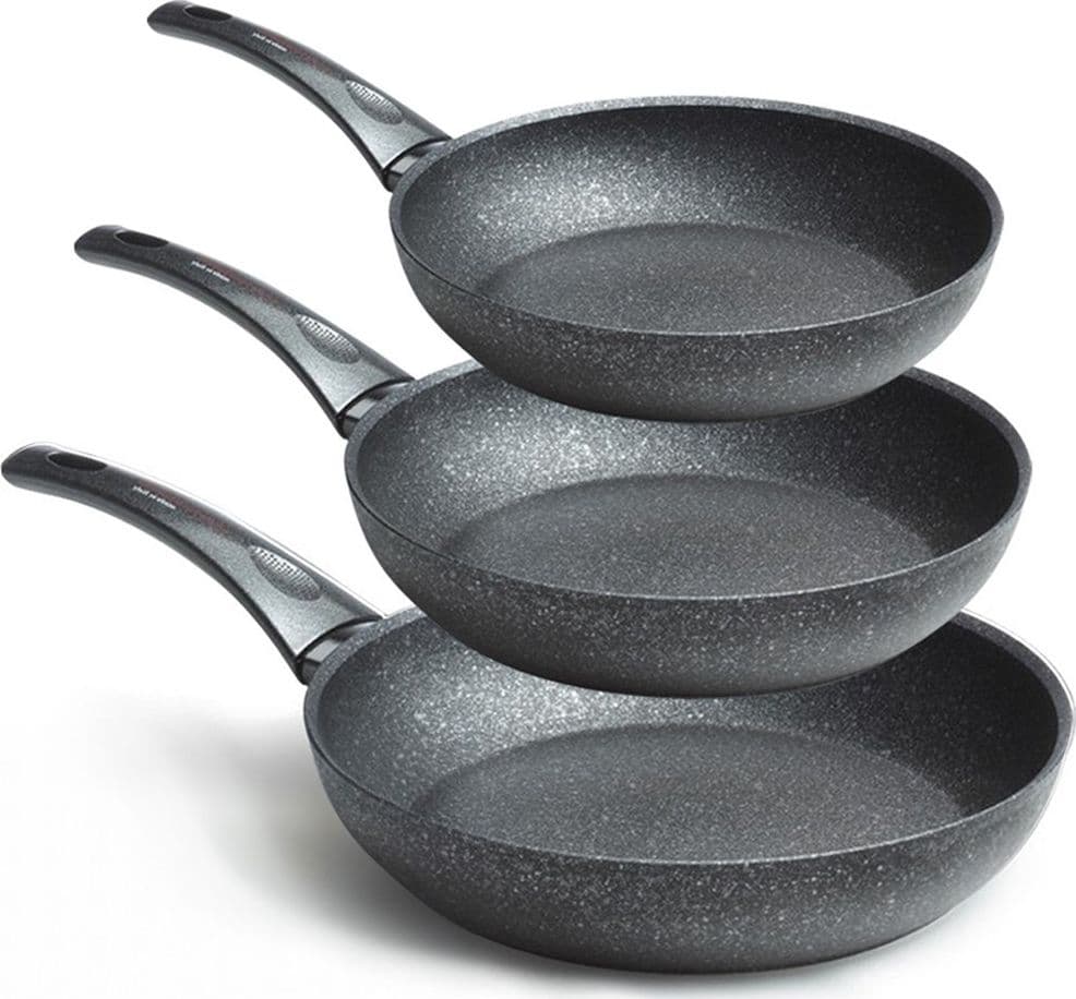 SET 3 PADELLE 20 24 28CM RIVESTITE CON POLVERE DI DIAMANTE PADELLA ANTIADERENTE Casa e cucina/Pentole padelle e pirofile/Pentole e padelle/Set/Set di padelle Trade Shop italia - Napoli, Commerciovirtuoso.it