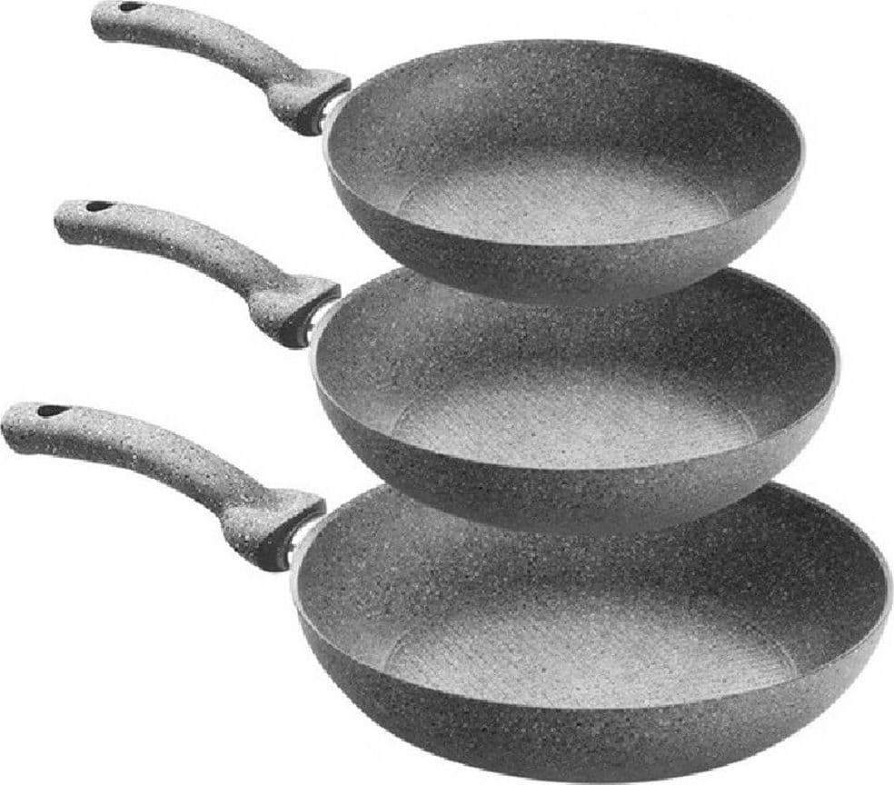 Set 3 Padelle In Pietra Antiaderenti Regina Di Pietra Diametro 22 - 26 - 30 Cm Casa, arredamento e bricolage > Cucina > Pentole e Padelle Trade Shop italia - Napoli, Commerciovirtuoso.it