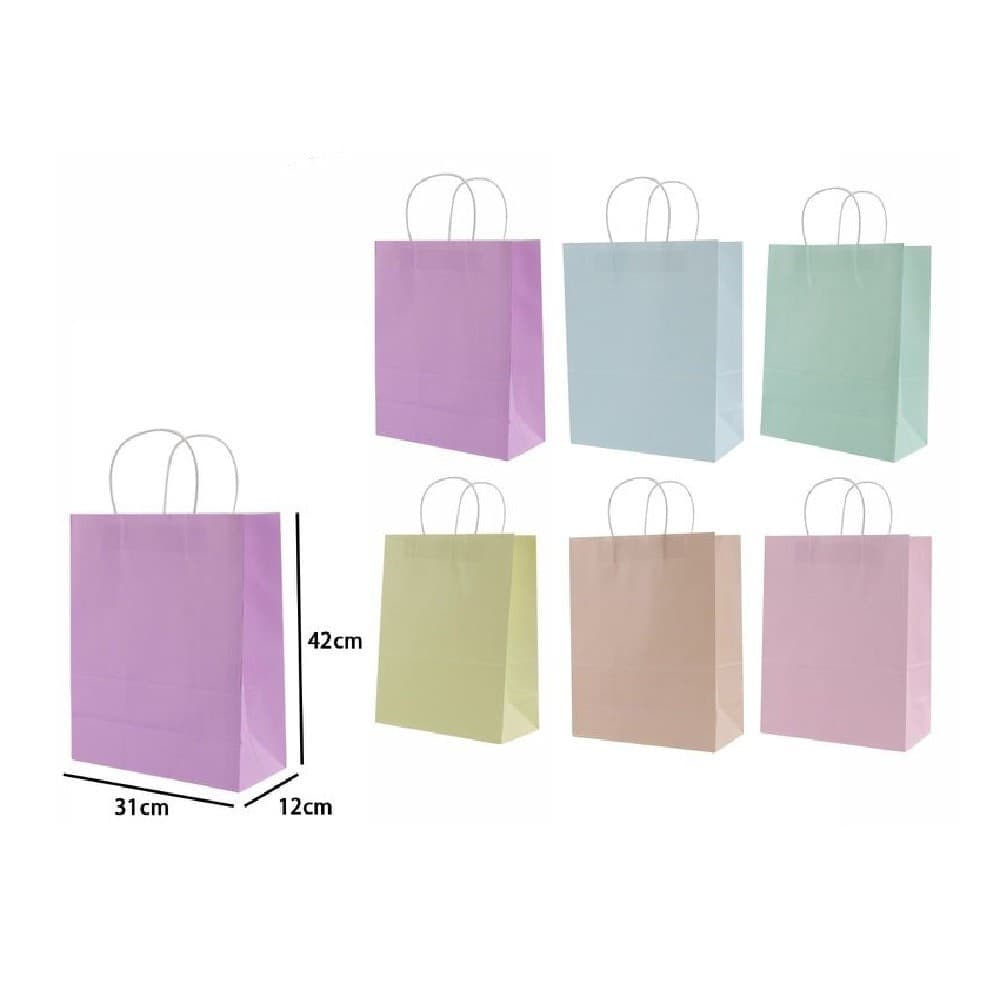 Set 3 Pezzi Buste Borsa Da Regalo Sacchetti Carta Vari Colori 42x31x12cm 68492 Casa, arredamento e bricolage > Prodotti per Feste Trade Shop italia - Napoli, Commerciovirtuoso.it