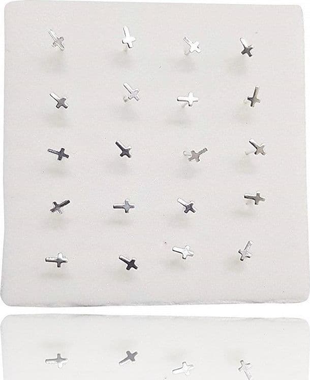 Set 3 Pezzi Piercing Orecchini Naso 2.5 Mm Croce Crocifisso Argento 925 Sterling Moda/Bijoux a piccoli prezzi/Gioielli per il corpo/Piercing/Piercing a bottone Trade Shop italia - Napoli, Commerciovirtuoso.it
