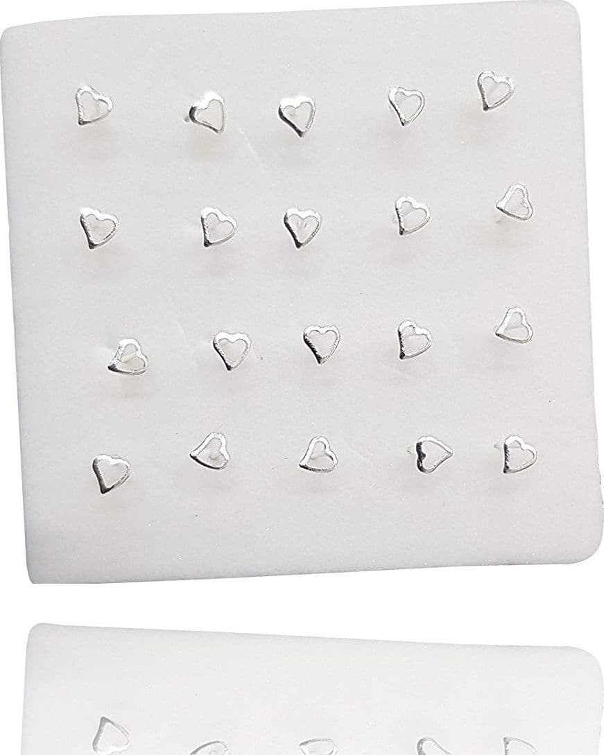 Set 3 Pezzi Piercing Orecchini Naso 2.5 Mm Cuore Cuoricino Argento 925 Sterling Moda/Bijoux a piccoli prezzi/Gioielli per il corpo/Piercing/Piercing a bottone Trade Shop italia - Napoli, Commerciovirtuoso.it
