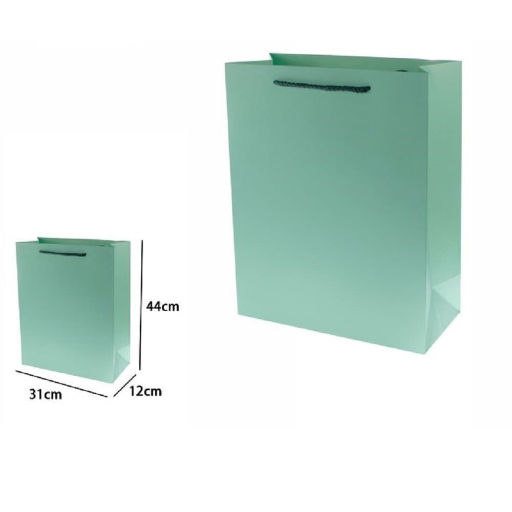 Set 3 Pz Buste Borsa Regalo Sacchetti 44x31x12 Cm 69909 Verde Con Manico Cordino Casa, arredamento e bricolage > Prodotti per Feste Trade Shop italia - Napoli, Commerciovirtuoso.it