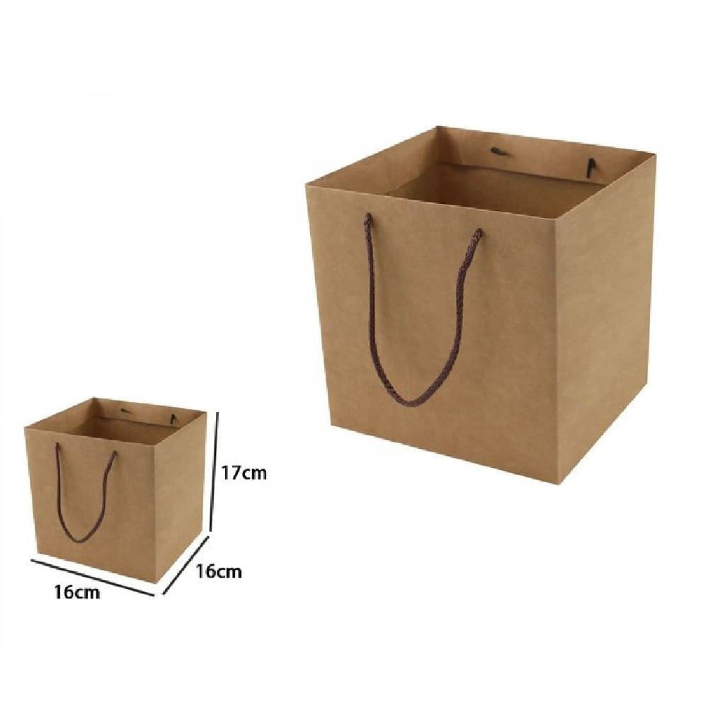 Set 3 Pz. Buste Busta Borsa Da Regalo Marrone 16x16x17cm Manici In Corda 69249 Casa, arredamento e bricolage > Prodotti per Feste Trade Shop italia - Napoli, Commerciovirtuoso.it