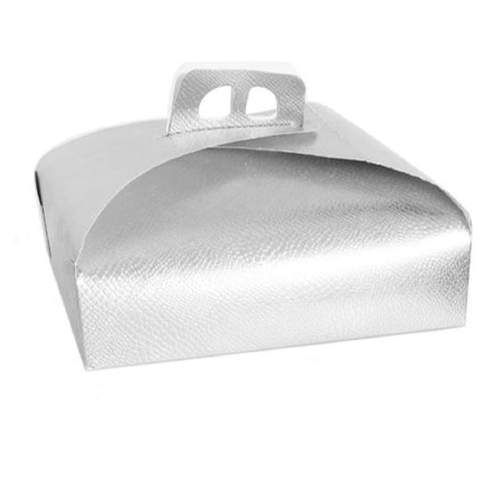 Set 3 Pz Scatola Porta Torta Argento 25x25cm Dolci Pasticceria Festa Party 58012 Casa e cucina/Teglie da forno e accessori per pasticceria/Accessori e utensili per pasticceria/Scatole per torta Trade Shop italia - Napoli, Commerciovirtuoso.it