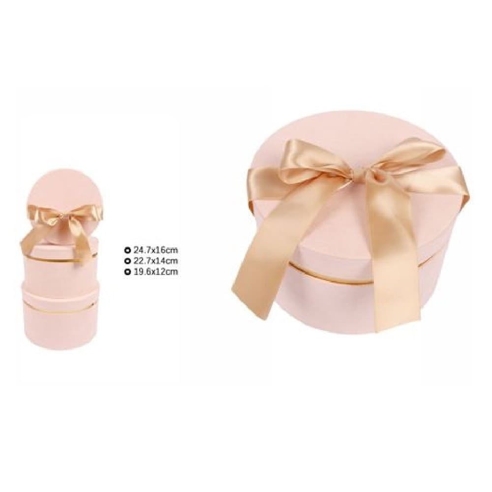 Set 3 Scatole Scatola Box Regali Varie Misure Matrioska Tonde Rosa Pallido 71944 Casa, arredamento e bricolage > Prodotti per Feste Trade Shop italia - Napoli, Commerciovirtuoso.it